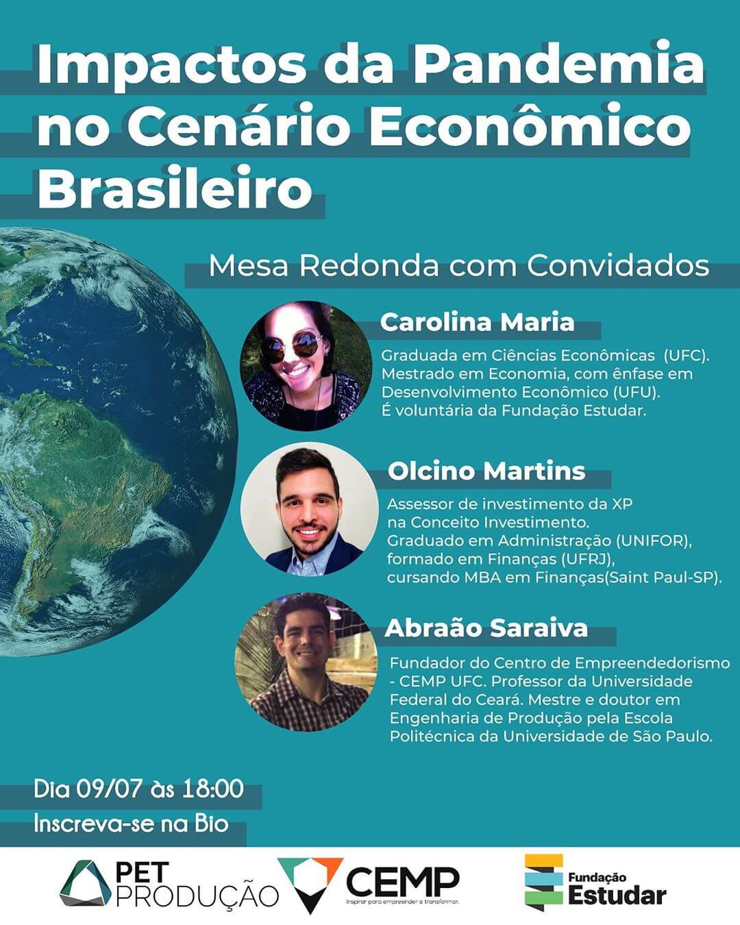 Mesa Redonda sobre os Impactos da Pandemia no Cenário Econômico Brasileiro